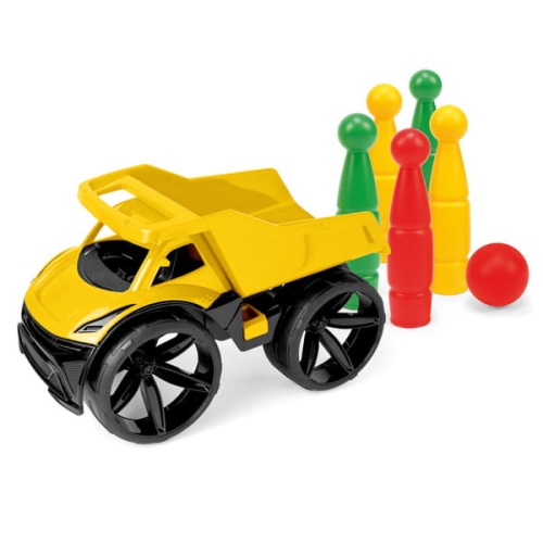 Maximus wywrotka żółta + kręgle